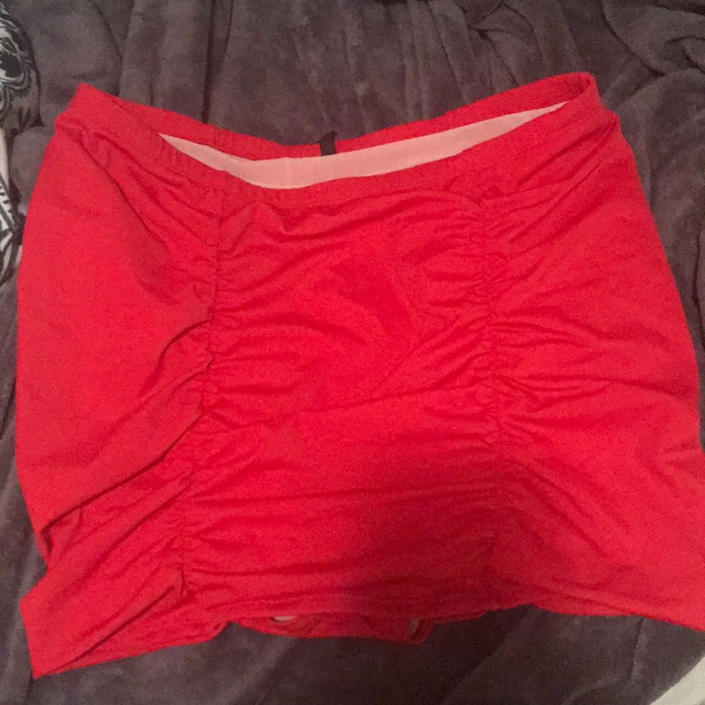 Torrid red swim skirt